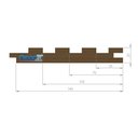 Ver imagem 4 de Painel Ripado de Madeira Maciça com Encaixe Macho e Fêmea Réguas 100x3,5 Cm Neonx M²:eucalipto