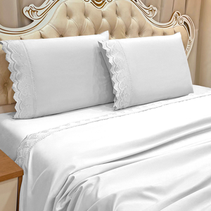 Jogo Cama King Kayla 300 Fios Algodão Bordado Inglês:branco