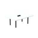 Ver imagem 1 de Mesa Reunião 200cm x 120cm MRCPB2012 Branco/Preto