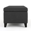 Ver imagem 5 de Recamier Bau Julia 1,20m Suede Grafite - Inova Decor Inova Decorações