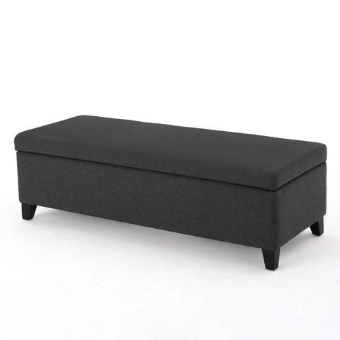 Recamier Bau Julia 1,20m Suede Grafite - Inova Decor Inova Decorações