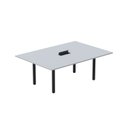 Ver imagem 1 de Mesa Reunião 200cm x 120cm MRCPB2012 Cinza/Preto