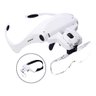 Óculos Lupa Cabeça com 5 Lentes Led Profissional Branco - 4