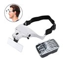 Ver imagem 2 de Óculos Lupa Cabeça com 5 Lentes Led Profissional Branco