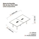 Ver imagem 3 de Mesa Reunião 240cm X 120cm Mrcpb2412