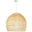Ver imagem 1 de Pendente Fibra Natural em Rattan Grande 60 Cm Rustico Nat21
