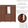 Guarda Roupa Capela Madeira Maciça 4p 3g 183 Cm 1143 Imbuia Milani Store - 4