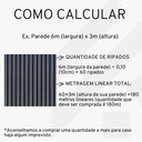 Ver imagem 6 de Painel Ripado Eva Autocolante Bronze 10cm - Rolo 25 Metros