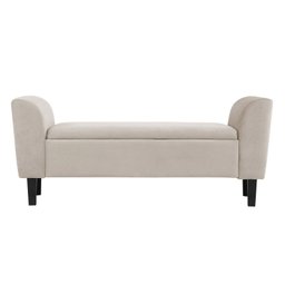 Recamier Bau Malibu 1,20m Suede Bege - Inova Decor Inova Decorações - 1