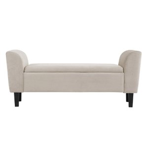 Recamier Bau Malibu 1,20m Suede Bege - Inova Decor Inova Decorações