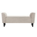 Ver imagem 1 de Recamier Bau Malibu 1,20m Suede Bege - Inova Decor Inova Decorações