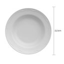 Ver imagem 3 de Jogo 48 Pratos Fundos 350ml Relevo Porcelana Germer Cottage Branco Sopas Caldos Restaurante Buffet
