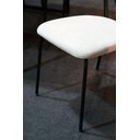 Ver imagem 5 de Kit 4 Cadeiras Jantar Aço Carbono Tecido Bouclê Lançamento:off White/preto