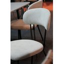 Ver imagem 3 de Kit 4 Cadeiras Jantar Aço Carbono Tecido Bouclê Lançamento:off White/preto