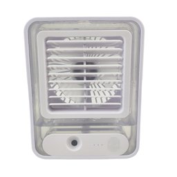 Ventilador Umidificador De Mesa Touch 3 Velocidades Led Usb Casa Trabalho Estudos Portatil Silencios - 4