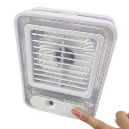 Ventilador Umidificador De Mesa Touch 3 Velocidades Led Usb Casa Trabalho Estudos Portatil Silencios - 9
