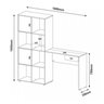 Escrivaninha com Estante America MobyCasa Moveis Pinho/Off - 3