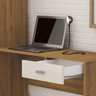 Escrivaninha com Estante America MobyCasa Moveis Pinho/Off - 5