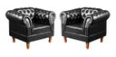 Ver imagem 4 de Conjunto Sofá Chesterfield 3 Lugares + 2 Poltronas Dom Pedro - Couríssimo Preto
