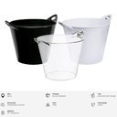 Ver imagem 4 de Balde Gelo Beer Champanheira Multiuso Cerveja Festas Eventos Cor:transparente