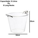Ver imagem 3 de Balde Gelo Beer Champanheira Multiuso Cerveja Festas Eventos Cor:transparente