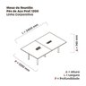 Mesa Reunião 240cm X 120cm Mrcpb2412 - 3