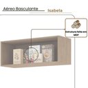 Ver imagem 2 de Aéreo Basculante Cozinha Isabela Amêndoa Grafite