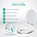 Ver imagem 3 de Assento Sanitário Poliester Village Creme para Vaso Deca