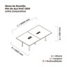 Mesa Reunião 240cm X 120cm Mrcpb2412 - 3