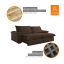 Ver mais imagens de Sofá Retrátil e Reclinável Genova 2.80m - Movenzo Estofados