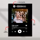 Ver imagem 2 de Quadro Personalizado com Foto e Música Spotify em Moldura Caixa TACOLADO PAPEL DE PAREDE 80 x 120cm 