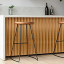 Ver imagem 2 de Kit 20 Painel Ripado Suspenso Decorativo Mdf 50cmx11,5freijó