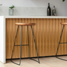 Kit 20 Painel Ripado Suspenso Decorativo Mdf 50cmx11,5freijó - 2