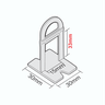 Pacote com 300 Uni. de Nivelador de Granito Master de 1.0mm - 2