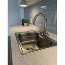 Ver imagem 4 de Cuba Inox para Cozinhas Grande Completa Porta Detergente, Sifão e Válvula