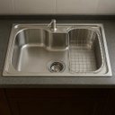 Ver imagem 1 de Cuba Inox para Cozinhas Grande Completa Porta Detergente, Sifão e Válvula