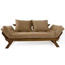 Ver imagem 1 de Sofá Japão Futon Acquablock Madeira Cor Imbuia D33 - Fendi