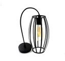 Ver imagem 5 de Lustre Pendente Industrial Retrô Preto Gaiola Pequima Bivolt 28061-1