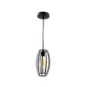 Ver imagem 1 de Lustre Pendente Industrial Retrô Preto Gaiola Pequima Bivolt 28061-1