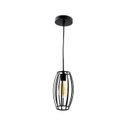 Ver imagem 1 de Lustre Pendente Industrial Retrô Preto Gaiola Pequima Bivolt 28061-1