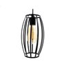 Lustre Pendente Industrial Retrô Preto Gaiola Pequima Bivolt 28061-1 - 4