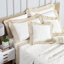 Ver imagem 1 de Jogo de Cama Supreme Casal Padrão 04 Peças - Off White Bia Enxovais