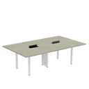 Ver imagem 1 de Mesa Reunião 240cm x 140cm MRCPB2414 Marrom/Noce Marromle/Branco