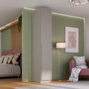 Ver imagem 1 de Guarda Roupa Bend Mdf 44,5x240cm 1 Porta Abertura Direita Grigio C852