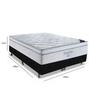 Ver imagem 2 de Cama Box Queen + Colchao De Molas Ensacadas Freedom 72X158X198:Preto