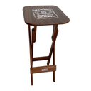 Ver imagem 5 de Kit 5 Conjuntos Bistrô Mesa com 3 Banquetas Dobráveis de Madeira Personalizada Jack Imbuia Marrom