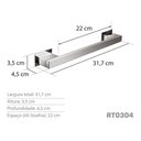 Ver imagem 3 de Toalheiro 30 Cm Inox - Kromus Rt0304