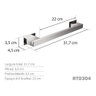 Toalheiro 30 Cm Inox - Kromus Rt0304 - 3