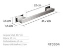 Ver imagem 3 de Toalheiro 30 Cm Inox - Kromus Rt0304