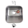 Tanque Inox Monobloco Fosco 40x34 Cm com Sifão American - 1